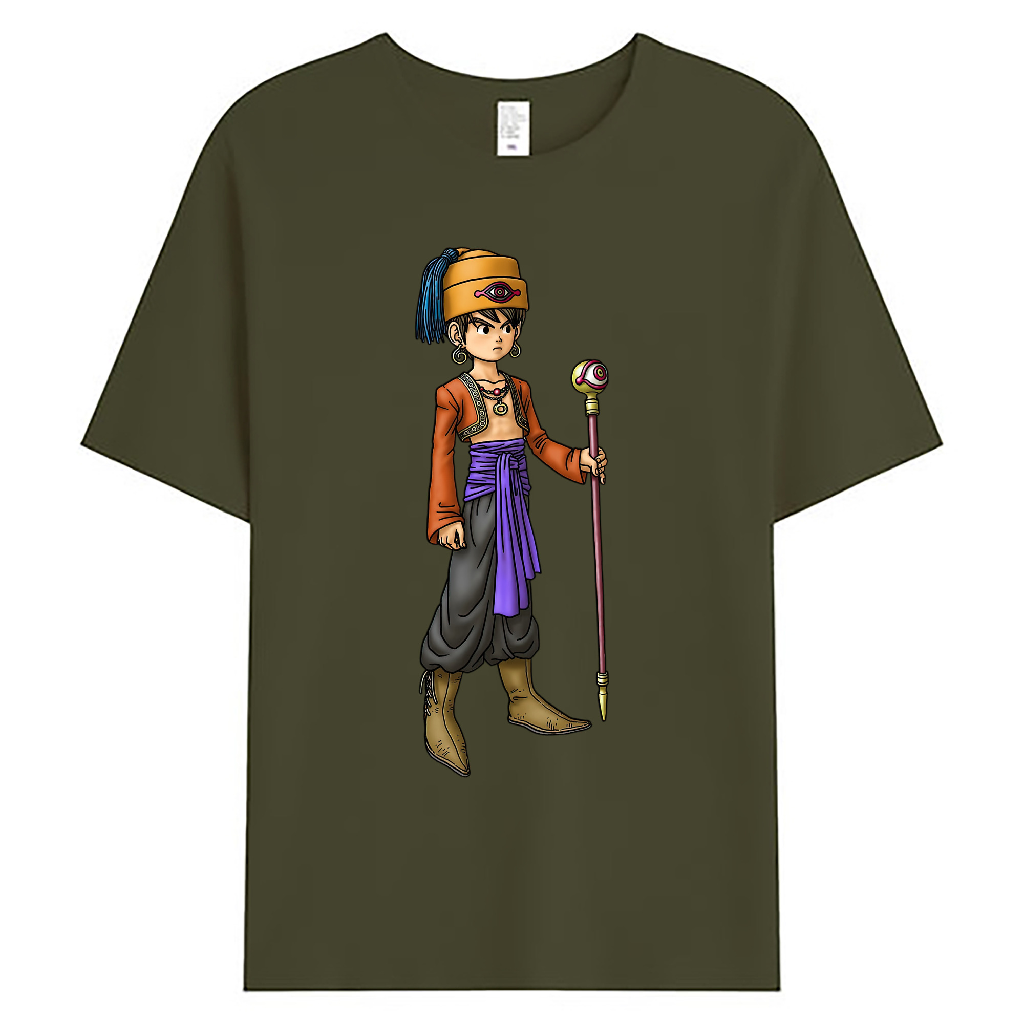 （画像用） ドラゴンクエスト Doragon Kuesuto Dragon Quest 綿100％ メンズ半袖Tシャツ｜肌触りやわらか＆通気性